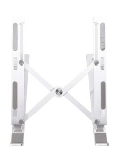 Buy Portable Aluminium Alloy Laptop Stand Silver in Saudi Arabia