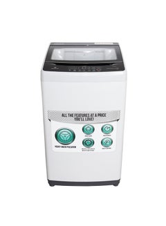 Buy 7.0 KG Top Load Automatic Washer, 10 Wash Program, LED Indicator, 670-700RPM Spin Speed, 52.5 x 56 x 95 cm 7 kg NWM750RH Silver in UAE