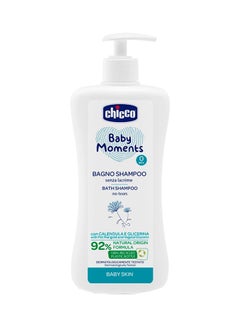 Buy Baby Moments Bath Shampoo No-Tears For Baby Skin 0M+ 500Ml in UAE