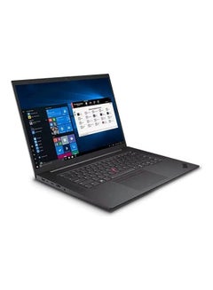 اشتري ThinkPad P1 Gen 4 Laptop With 16-Inch Display, Intel Core i7-11800H Processor/32GB RAM/1TB SSD/4GB NVIDIA Quadro T1200 Graphics Card/Windows 10 Pro English ‎Black في الامارات