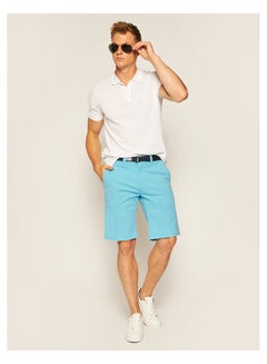 Buy Belted Vintage Wash Shorts Chlorine Blue in Egypt