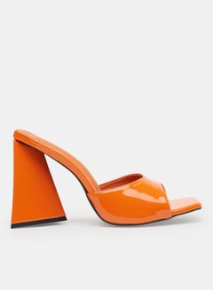 Buy Essential Block Heel Sandals Orange in UAE