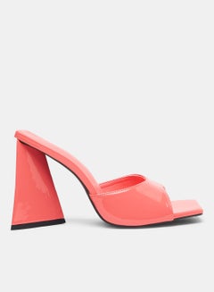 Buy Essential Block Heel Sandals Pink in Saudi Arabia