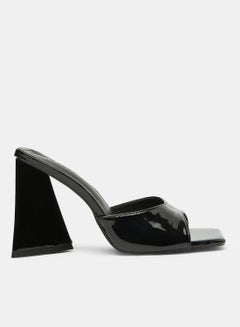 Buy Essential Block Heel Sandals Black in Saudi Arabia