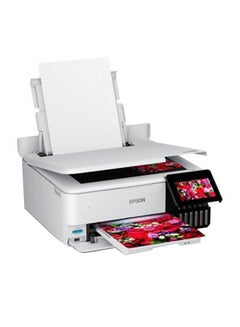 Buy EcoTank L8160 A4 multi-Function photo Inktank Printer White in Saudi Arabia