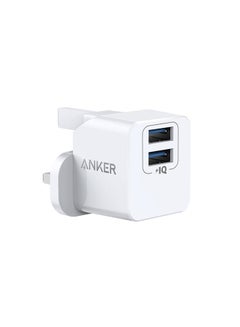 Buy PowerPort Mini Dual Port Wall Charger White in UAE