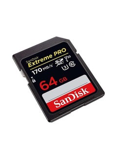 Buy Extreme PRO SDXC Memory Card Up to 170MB/s, UHS-I, Class 10 64.0 GB in Saudi Arabia