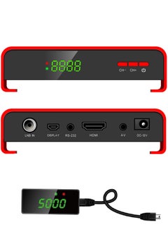 Buy Full HD TV Satellite Receiver SR-400HD  Red/Black SR-400HD PRO Red/Black in UAE