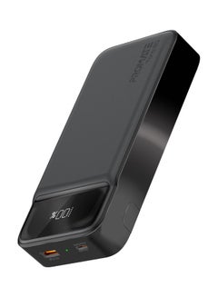 اشتري 20000mAh Power Bank 20W USB-C PD Port and QC 3.0 Black Black في الامارات