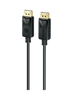 Buy Display Port Cable With HD 8K@60Hz Display 32.4Gbps Bandwidth And 2m Slim Cable Black in Saudi Arabia