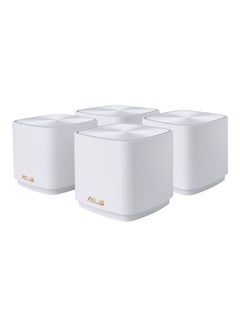 Buy XD4 ZenWiFi AX Mini AX1800 Whole Home Mesh WiFi System 4-Pieces Set White in UAE