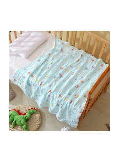 Buy 6-Layer Breathable High Quality Baby's Blanket Cotton Blue One Size in UAE
