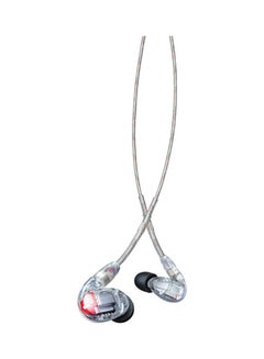 اشتري Shure SE846 Wired Sound Isolating Earphones Gen 2, Secure in-Ear Earbuds, High-End Professional Sound, Hi-Def Four Drivers, Upgraded Sound Filters, Durable Quality, Customizable Frequency - Clear في الامارات