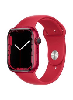 Buy 309.0 mAh Watch Series 7 GPS 45mm  Aluminium Case with Sport Band (PRODUCT)RED in UAE