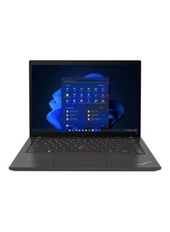 اشتري ThinkPad T14 Gen 3 Laptop With 14-Inch WUXGA Display, Core i5-1235U Processor / 8GB RAM / 512GB SSD / Intel Iris Xe Graphics functions as UHD Graphics / W11 / English/Arabic Thunder Black في الامارات