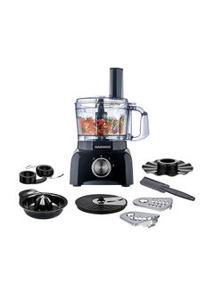 Buy Food Processor 15 Functions 7-in-1 (Citrus Juicer + Chopper + Slicer + Julienne + Potato Cutter + Emulsifier + Dough Mixer) Korean Technology - 1200.0 ml 450.0 W DFP3630 Black in UAE