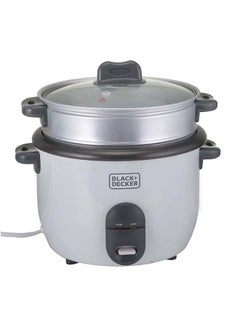 Buy Rice Cooker Non-Stick with Steamer 2-in-1 1.8 L 700.0 W RC1860-B5 White in UAE