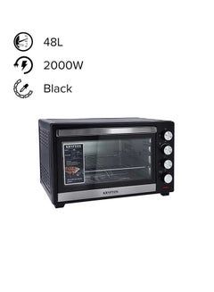 Buy Electric Oven With Rotisserie And Convection 48 L 2000 W KNO6097 Black in Saudi Arabia