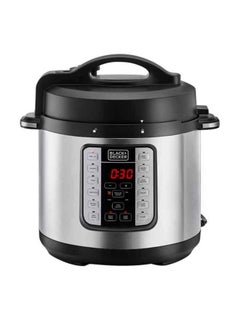 Buy Smart Steam Pot Electric Pressure Cooker 7 In 1, With 12 Programs 6.0 L 1000.0 W PCP1000-B5 Silver/Black in UAE
