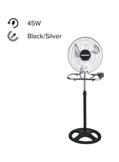 Buy 16-Inch 3-In-1 Electric Pedestal Fan 45.0 W NIF1708A Black/Silver in Saudi Arabia