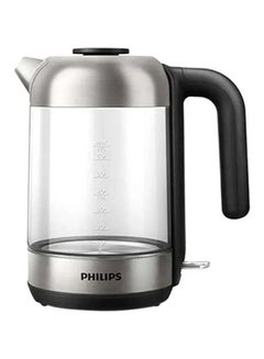 Buy Electric Kettle 1.7 L 2200 W HD9339/81 Clear/Silver/Black in UAE