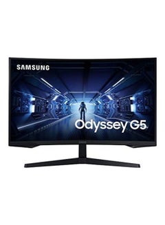 Buy 32-Inch G5 Odyssey Gaming Monitor With 1000R Curved Screen, Qhd,144Hz, 1Ms, Freesync Premium,Lc32G55Tqwmxue Black in Egypt