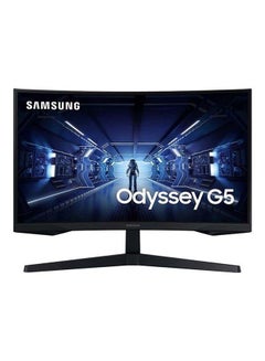 Buy 27-Inch G5 Odyssey Gaming Monitor With 1000R Curved Screen,Qhd,144Hz,1Ms,Freesync Premium Lc27G55Tqwmxue black in Saudi Arabia