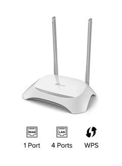 Buy Wireless N Router TL-WR840N 300Mbps Tp-link White in Saudi Arabia