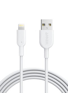 Buy Powerline II Cable (6ft) MFi Certified for iPhone 11/11 Pro/11 Pro Max/Xs/XS Max/XR/X/8/8 Plus/7/7 Plus/6/6 Plus White in Saudi Arabia