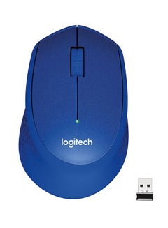 Buy M330 Silent Wireless Mouse Blue in Saudi Arabia