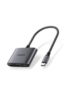 اشتري USB-C to USB 2.0/SD/TF Memory Card Reader Adapter أسود في الامارات