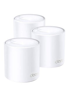 Buy Deco X20 (3-Pack) AX1800 Whole Home Advanced Mesh Wi-Fi 6 System, Coverage for 4-6 Bedroom Houses, Connect up to 150 Devices, WPA3 Security & Built-in Antivirus, Parental Controls, Works with Alexa White in Saudi Arabia