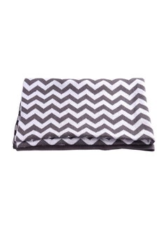 Buy Comfortable Baby Blanket-Soft Stretchy Knitted Cotton Swaddle 76x102 cm- Grey in UAE