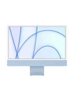 Buy iMac All In One Desktop With 24-Inch Retina 4.5K Display: M1 Chip With 8‑Core CPU And 8‑Core GPU Processer/8GB RAM/256GB SSD/Integrated Graphics English/Arabic Blue in Saudi Arabia