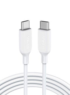 Buy PowerLine III USB-C to USB-C 2.0 Cable USB C to USB C Cable 100W White in UAE