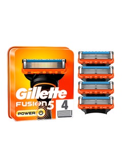 اشتري Gillette Fusion  Power Blades x4 في الامارات