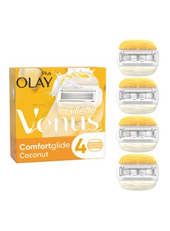 Buy Gillette Venus Olay Coconut Blades x4 in Saudi Arabia