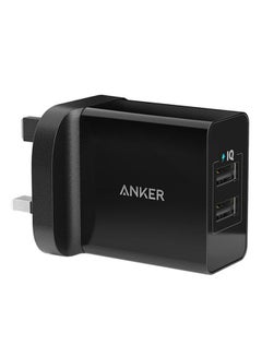 Buy 24W Dual-Port USB Charger Black in UAE