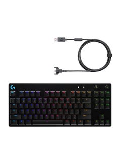 Buy G PRO Mechanical Gaming Keyboard, GX Blue Clicky Key Switches, Lightsync RGB, Portable Tenkeyless Design For esport Gaming, Detachable Micro USB Cable in UAE