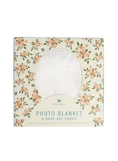 Buy Photo  Printed Baby Blanket - Watercolor Roses in UAE