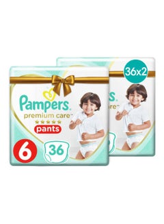 اشتري Premium Care Diaper Pants, Size 6, 16+ KG, 36 Diaper X2 في الامارات