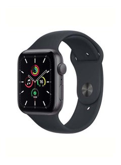 Buy Watch SE (1st Generation) GPS Space Grey Aluminum Case With Sport Band 44mm Midnight in UAE