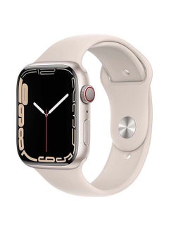 Buy Watch Series 7 GPS + Cellular  41mm Aluminium Case With Sport Band Starlight in UAE