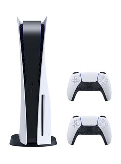 Buy Play Station 5 Console (Disc Version) With Extra Wireless Controller - White in Saudi Arabia