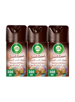 Buy Sandalwood Aerosol, Pack Of 3 Clear 300ml in UAE