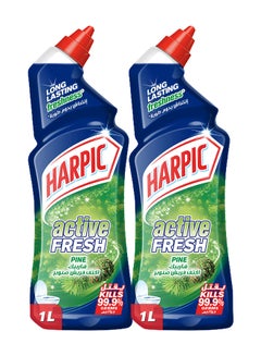 اشتري Pack Of 2 Active Fresh Pine Toilet Cleaner Liquid في الامارات