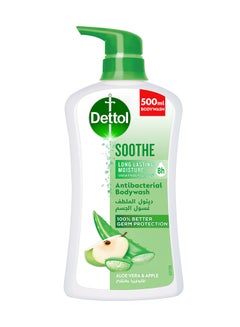 Buy Soothe Antibacterial Body Wash Aloe Vera With Apple Fragrance 500ml in UAE