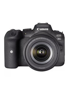 Buy EOS R6 Mirrorless Camera Body with RF24-105mm F4-7.1 IS STM Lens Kit، Full-frame، 20 MP، Up to 8-stop in Body IS، 20 fps، 4K 60p Movies، Bluetooth & Wi-Fi، Max ISO 102،400 in UAE