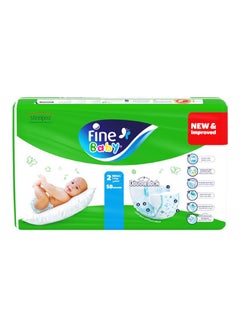 Buy Fine Baby Diapers, Size 2, Small, 3-6 kg, 58 Diaper in Saudi Arabia