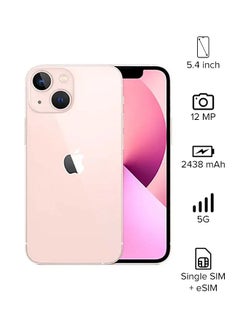 Buy iPhone 13 Mini With FaceTime 128GB Pink 5G - KSA Version in UAE
